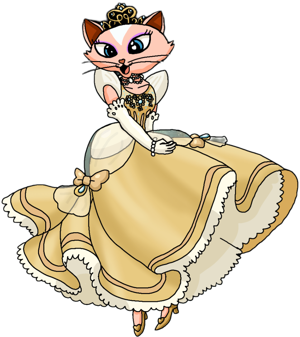 Kitty (Danger Rangers) as Cinderella (Gold Dress) by NurseVictoriaFTW ...