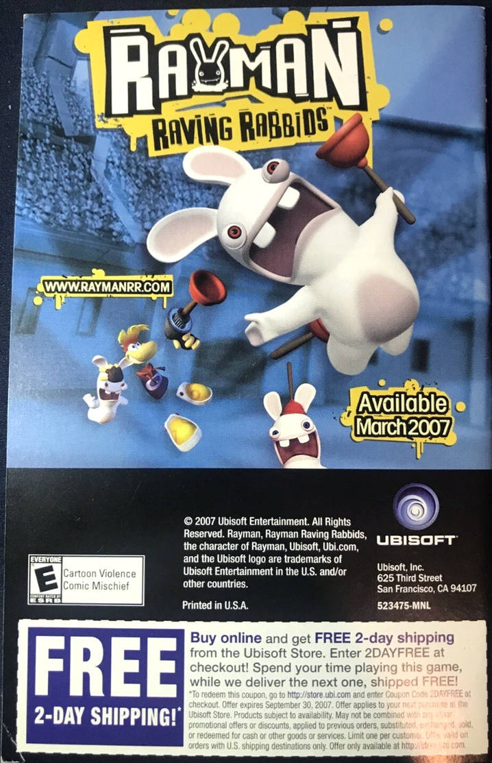 Ravman Raving Rabbids Xbox Rayman Raving Rabbids (Xbox 360) Advertisement by NurseVictoriaFTW on ...