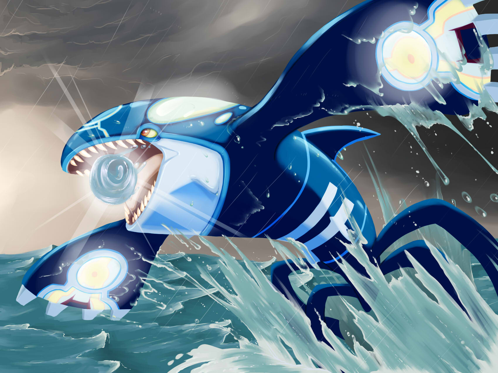 Mega Kyogre by PumpkinSoup on DeviantArt