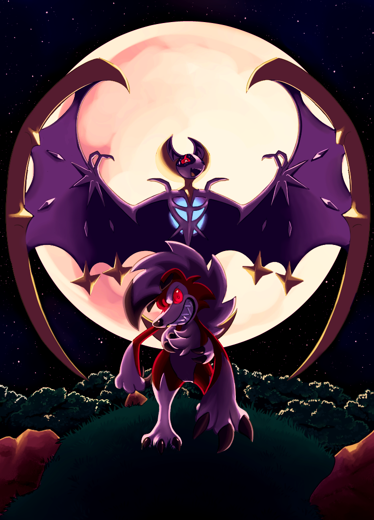 Lunala and me _ Pokemon GO by K4nK4n on DeviantArt