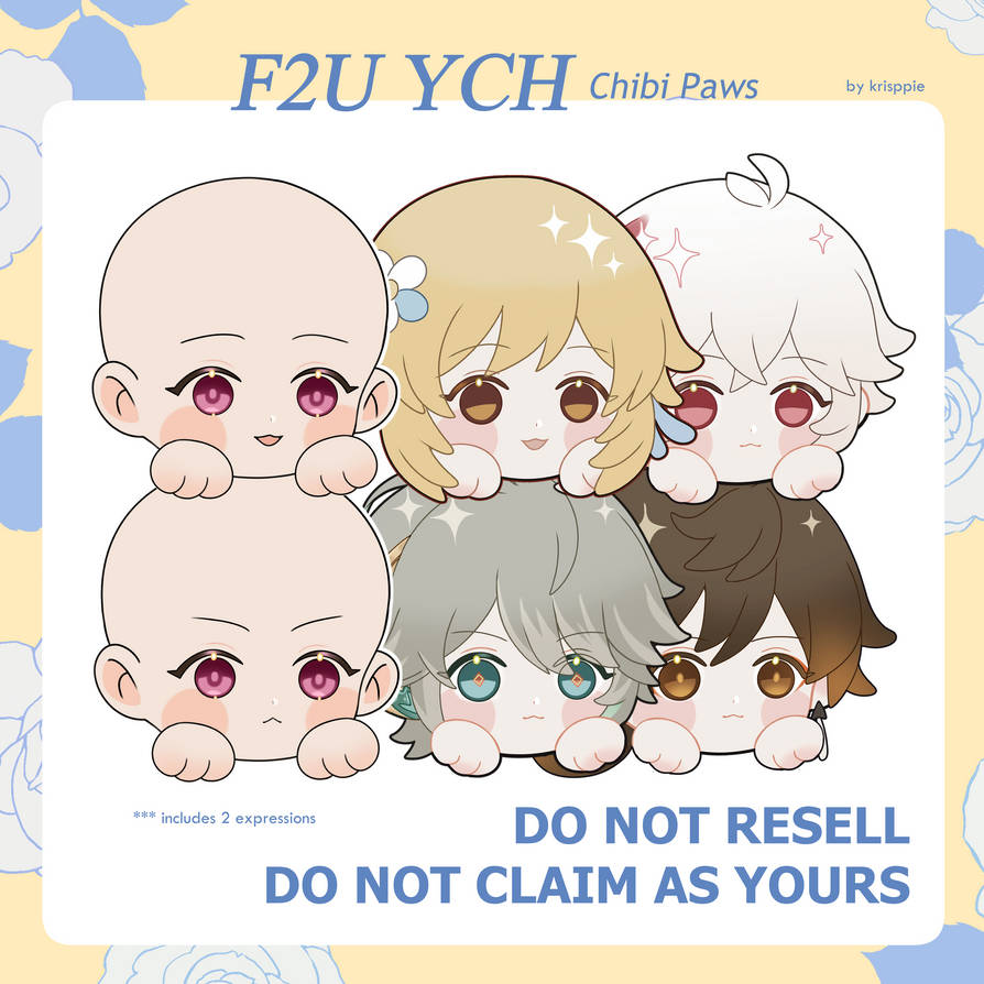 F2U YCH Chibi Paws by krisppie on DeviantArt