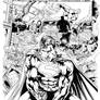 Superman vs Hulk page4 - Inks