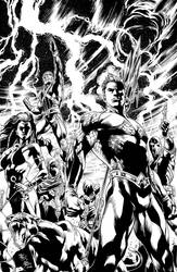 Inks - Aquaman #7 by Ivan Reis
