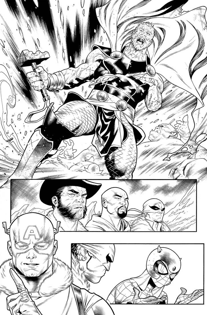 War of the Realms: Land of Giants Page 24 INKS