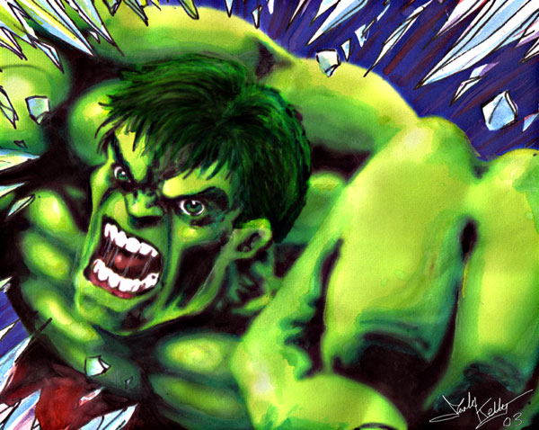 Hulk watercolor