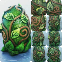 Forest dragon egg sculpture
