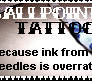 ballpoint tattoos are RAWW XD