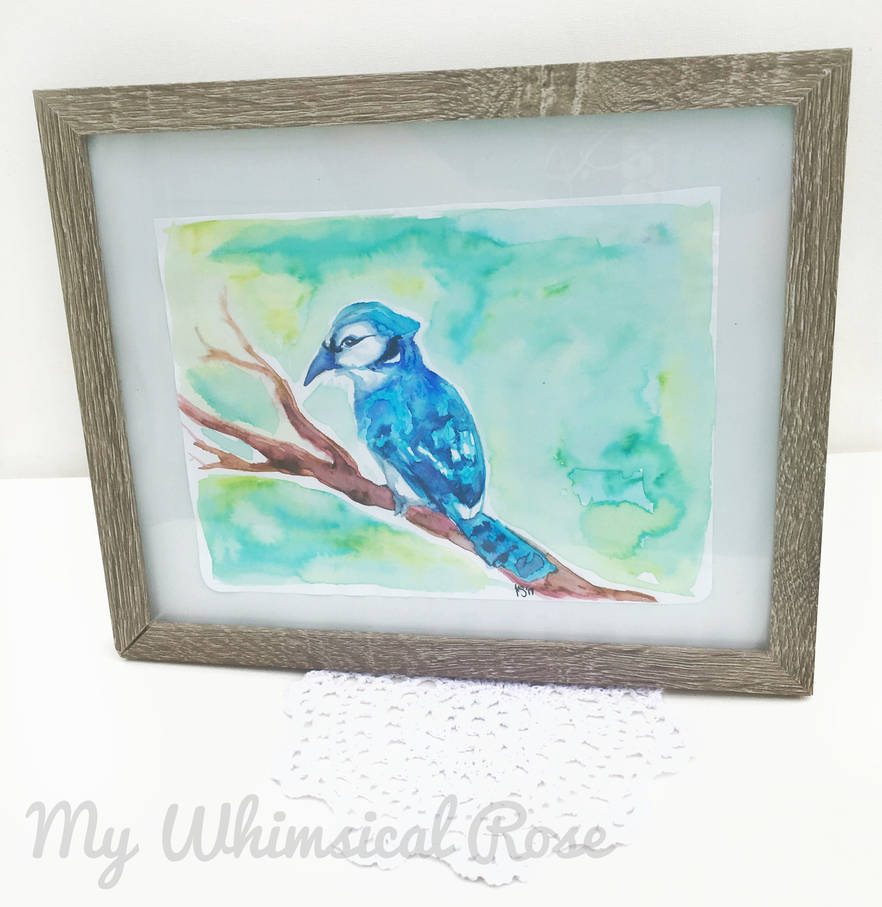 Blue Jay Water Color Painting (Washable Markers)