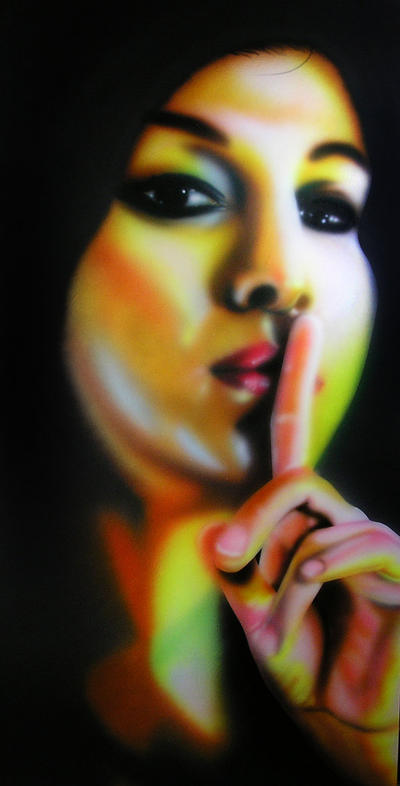 Shush by airbrushfoo on DeviantArt