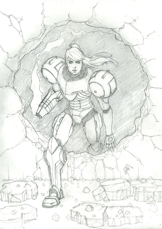 Samus Aran sketch