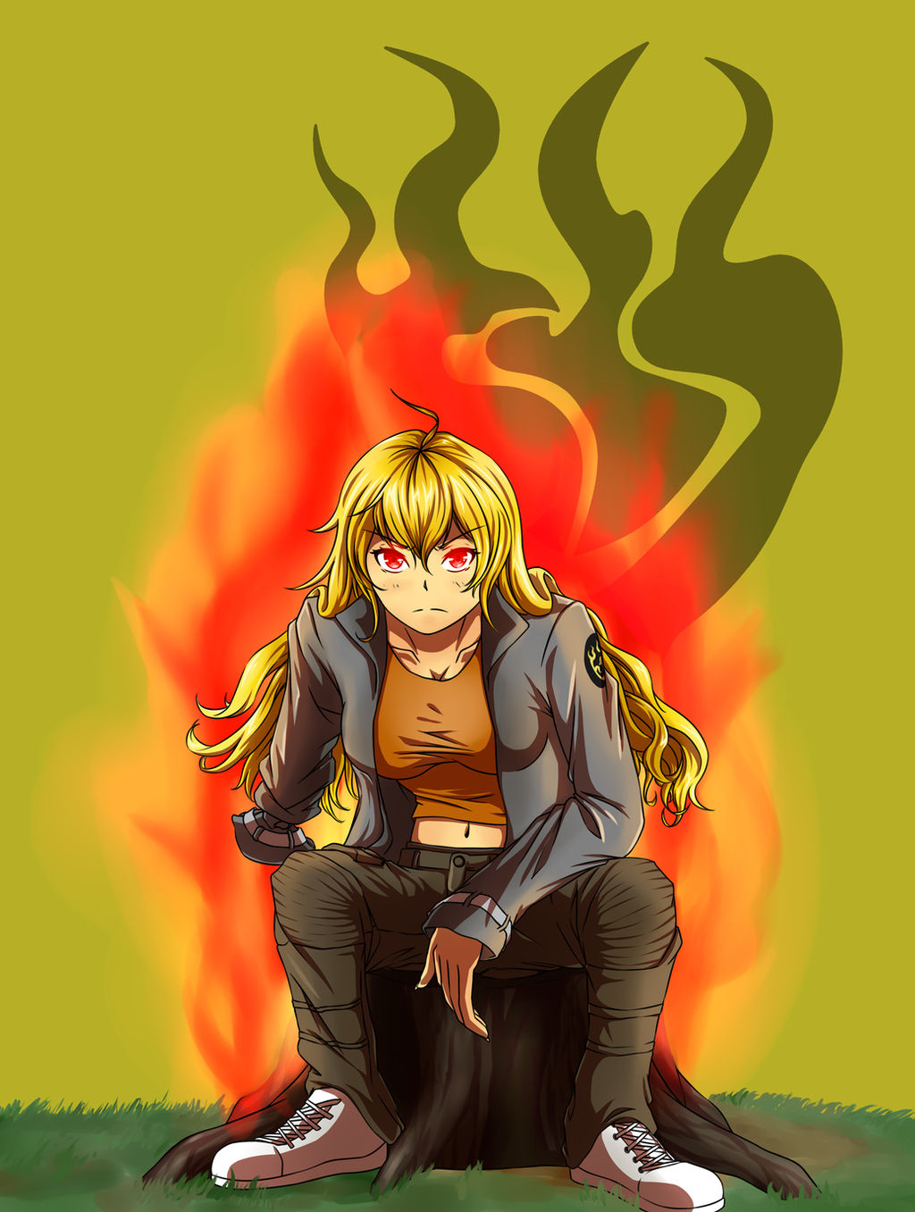 Flame of Rage - Yang RWBY Vol. 4 fanart by Surirasu on DeviantArt
