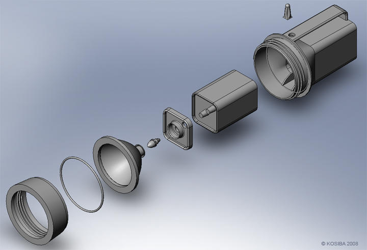 Flashlight, exploded view by bigblued on DeviantArt