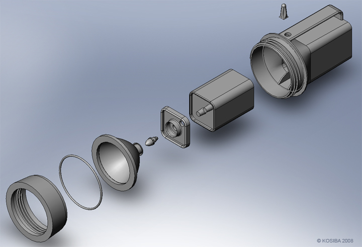 Flashlight, exploded view by bigblued on DeviantArt
