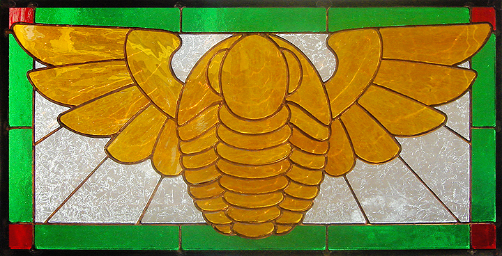 Winged Trilobite Stained Glass