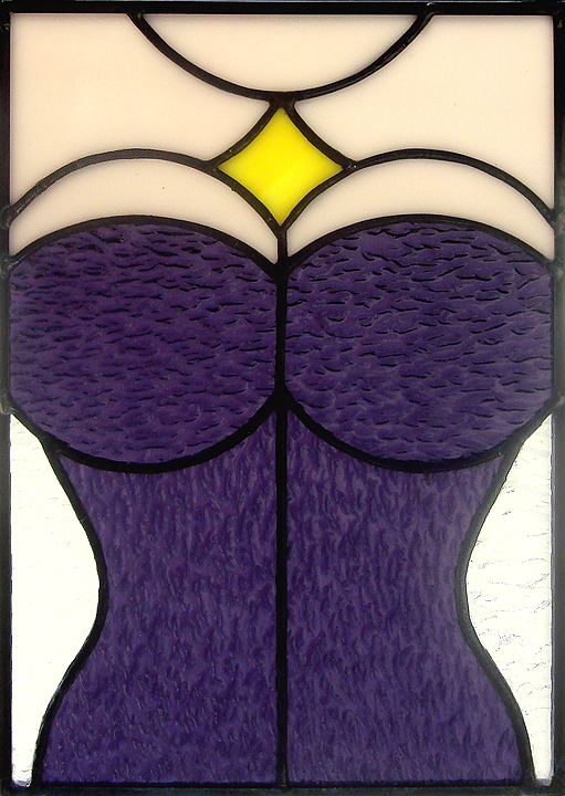 Stained Glass Purple Corset