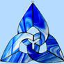 Stained Glass Triquetra