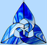 Stained Glass Triquetra by bigblued