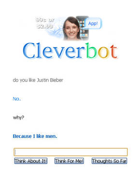 Cleverbot pwns Justin Bieber