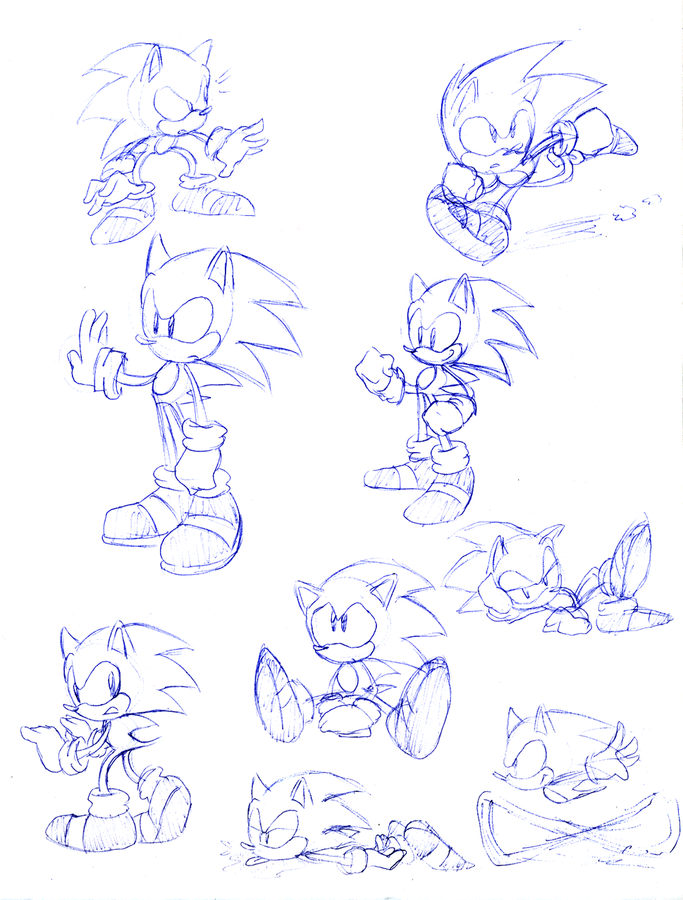 dumb sketch of sonic