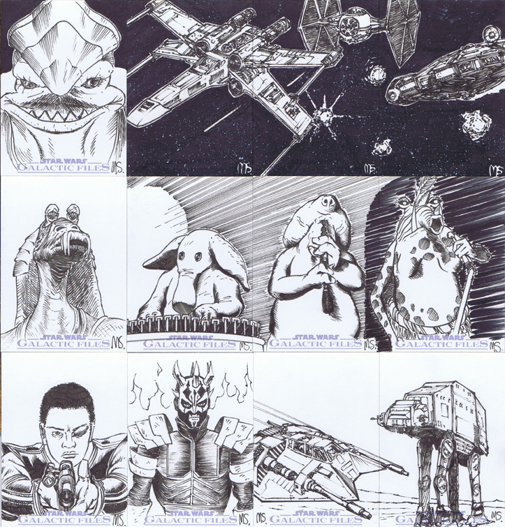 Star Wars Galactic Files Sketch Cards 2