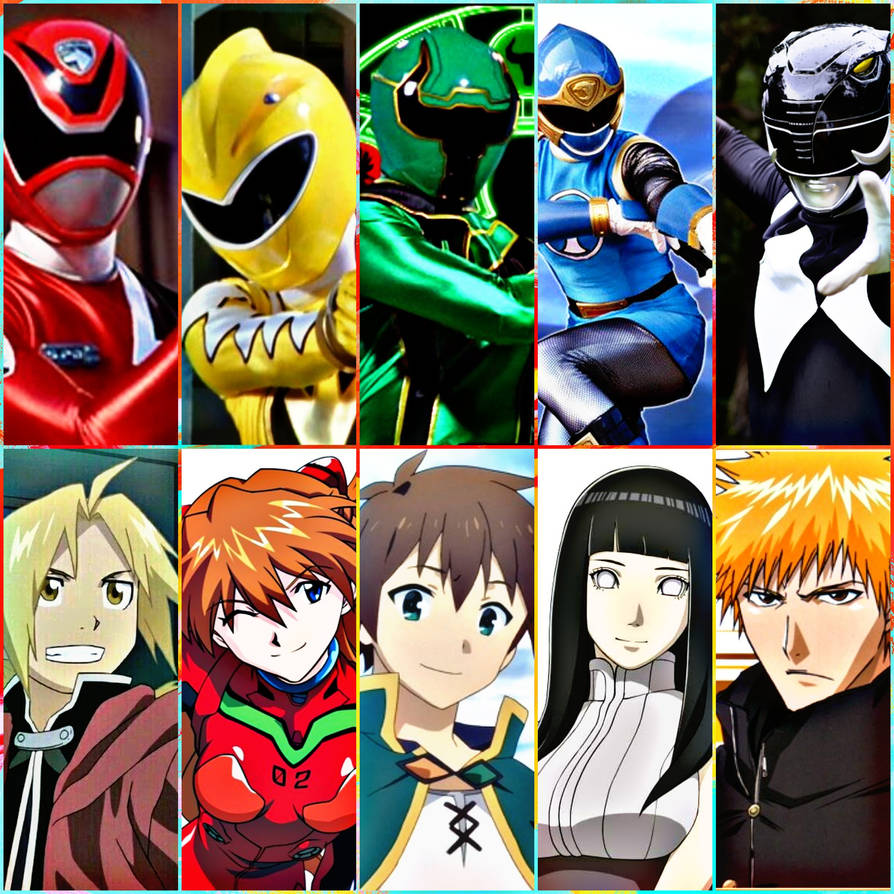 My Anime Power Rangers Cast by RedThrasher2000 on DeviantArt