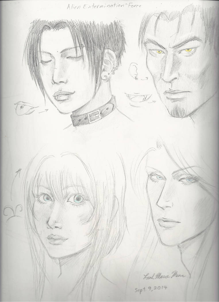 Alien Extermination Force portraits by SaiyukiMarie39 on DeviantArt