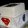 Marvel comics cake Superman and The Hulk