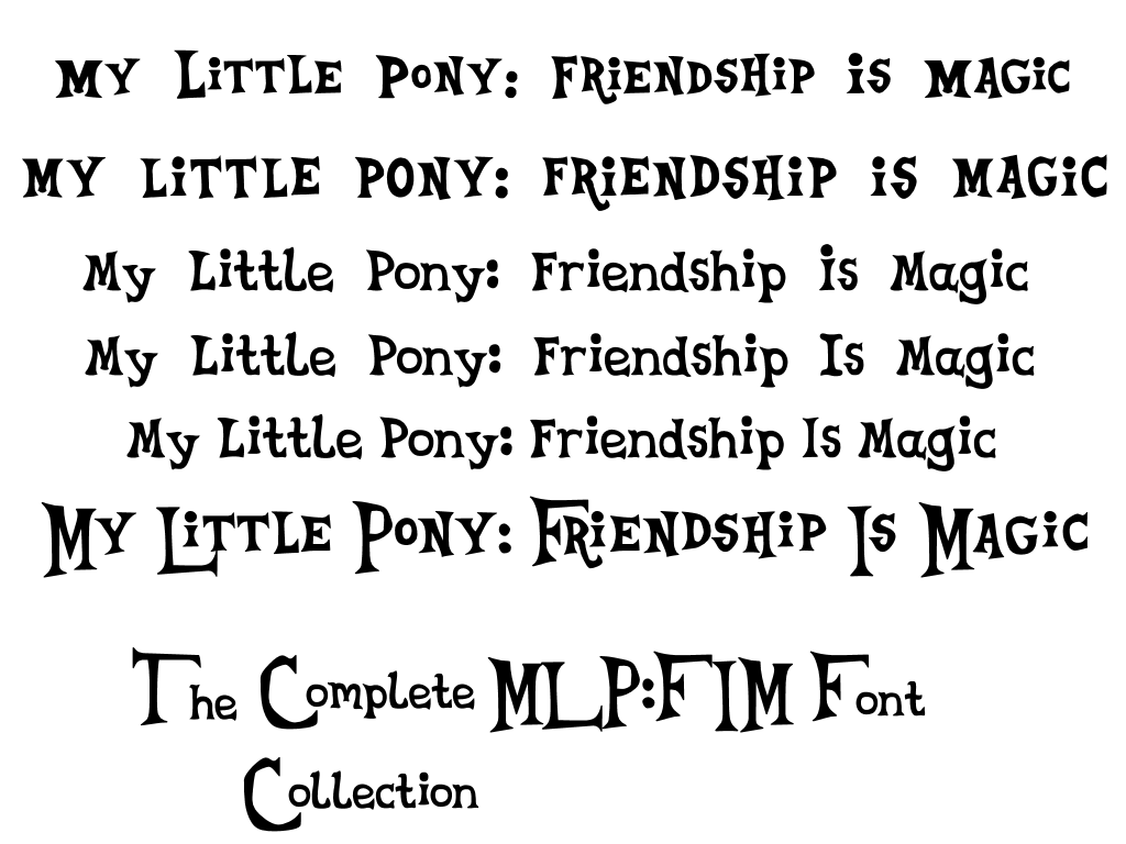 MLP Font collection by Mayugaph on DeviantArt