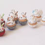 Christmas cupcake charms