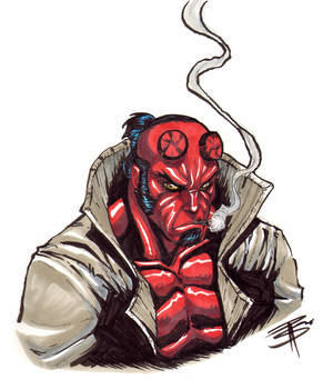 Hellboy Marker bust