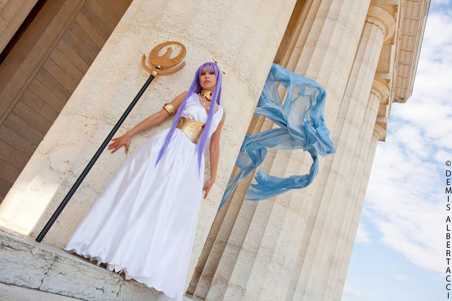 Athena in the temple