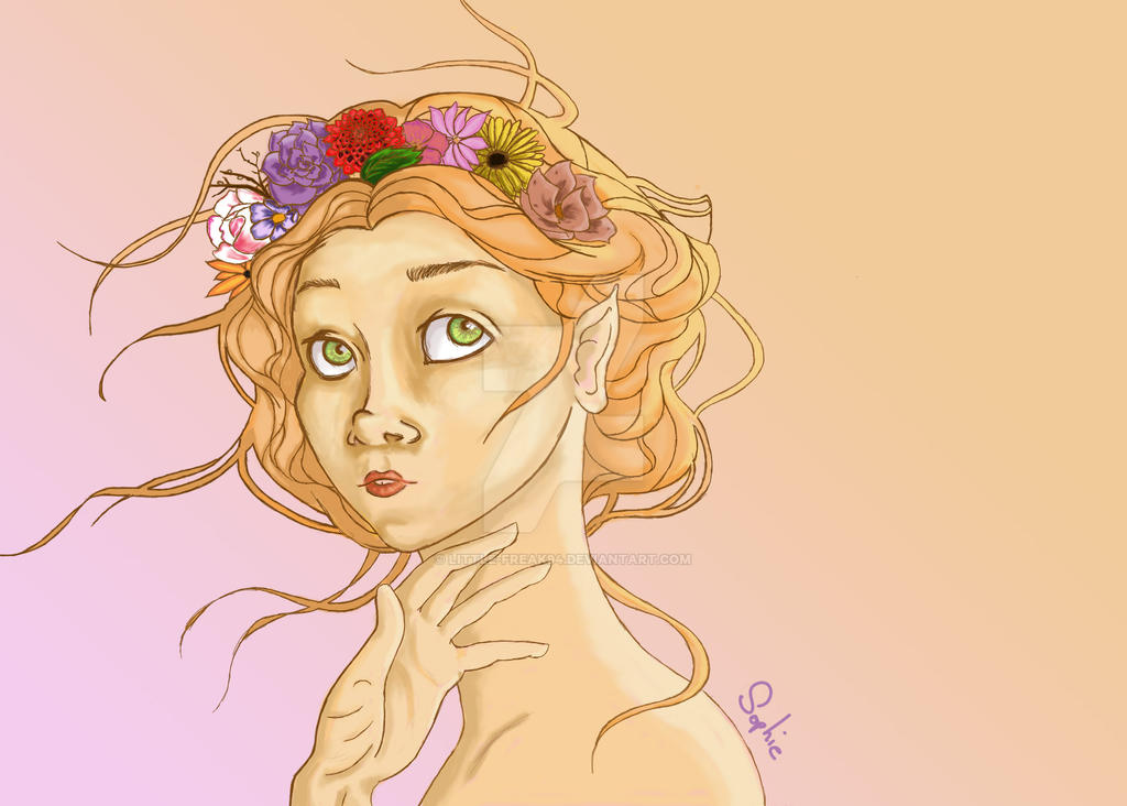 Spring Princess Drawing Spring princess by little-freak94 on DeviantArt
