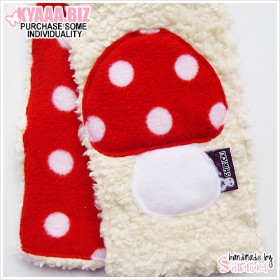 Scarf - Kids - Mushroom - Fly Agaric by shiricki