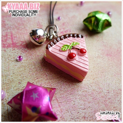 Charm - Cell Phone - Cherry Cake by shiricki