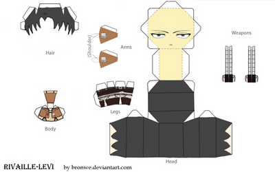 Rivaille (Levi) papercraft