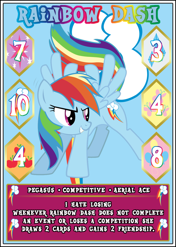 MLP:FiM Card Game: Rainbow Dash - I Hate Losing