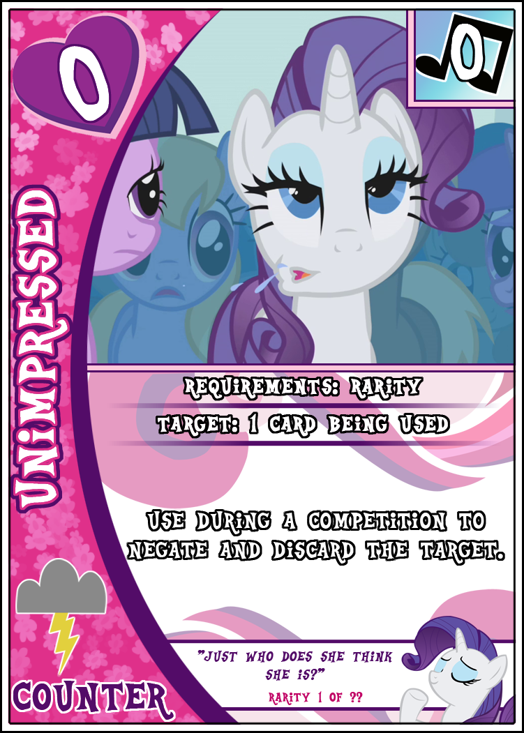 MLP: FiM Card Game: Unimpressed