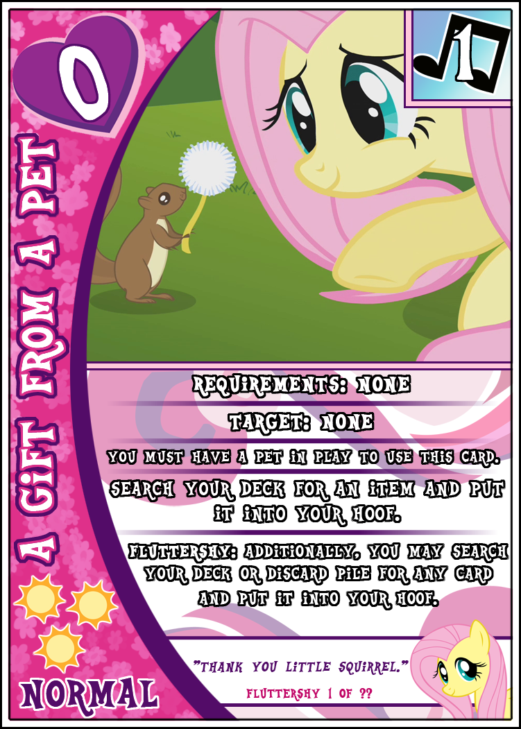 MLP:FiM Card Game: A Gift from a Pet