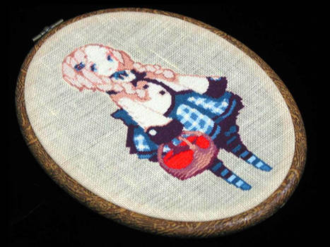 Pixell art in Cross stitch
