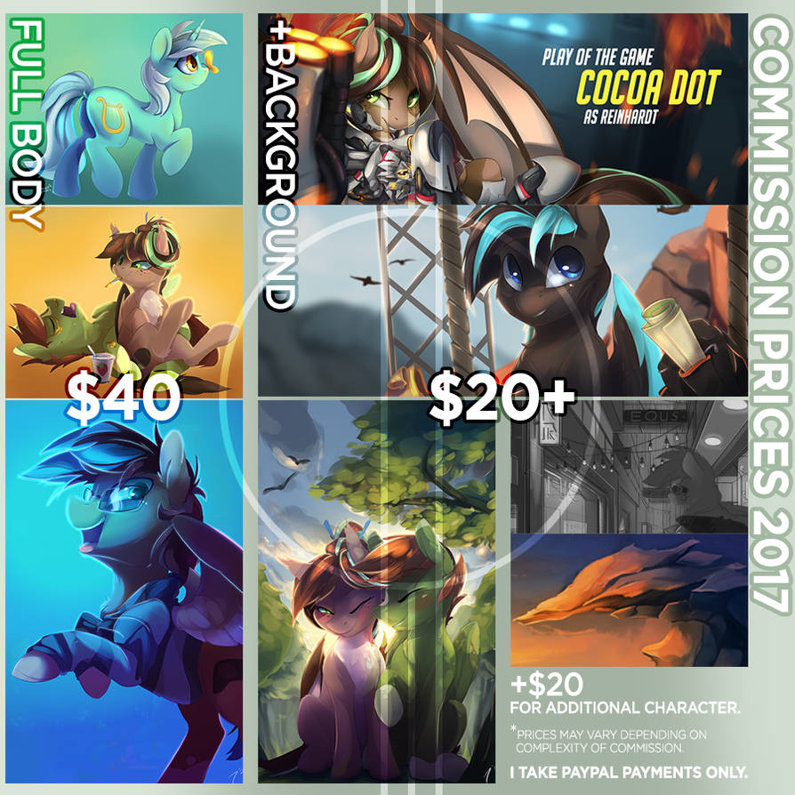 Commission Prices 2017