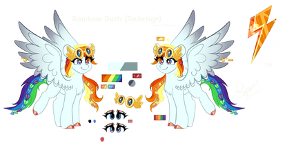 Rainbow Dash Redesign  (Collab - Commission) (2/6)