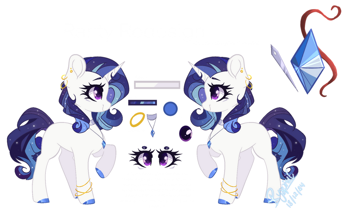 Rarity redesign (Collab Commission - 6/6) by ryspirit on DeviantArt
