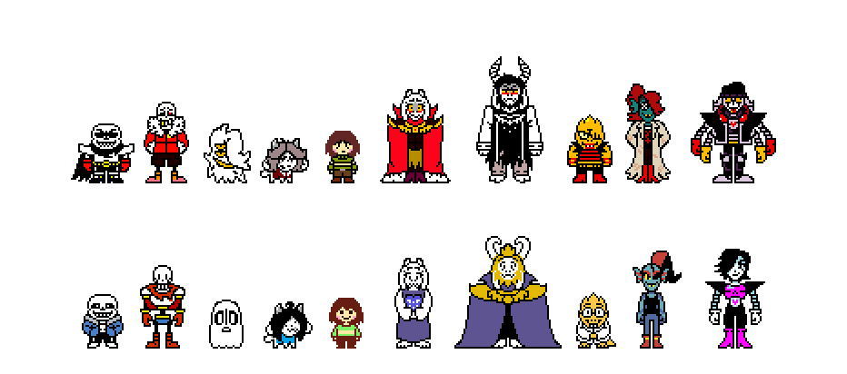 Swapfell Classic overworld sprites by NSEI1903 on DeviantArt