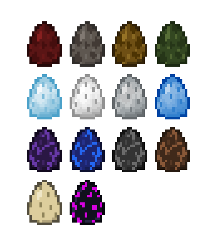 Minecraft Ice and Fire Mod Dragon Eggs by NSEI1903 on DeviantArt