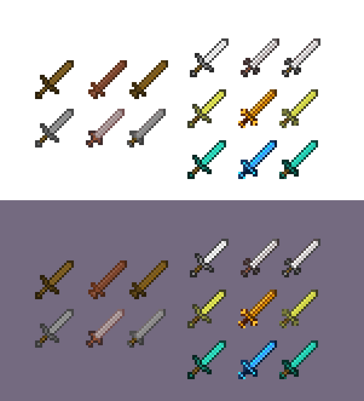 Minecraft Swords Sprites by NSEI1903 on DeviantArt