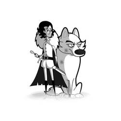 Jon Snow and Ghost Preview