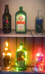 Project: Bottle Lamps by GAME-OVER-CUSTOM