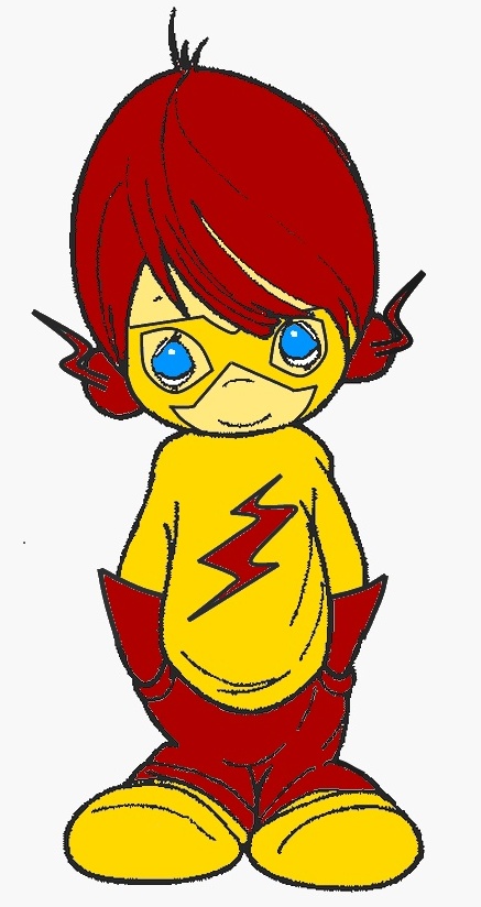 Kid Flash as Precious Moments