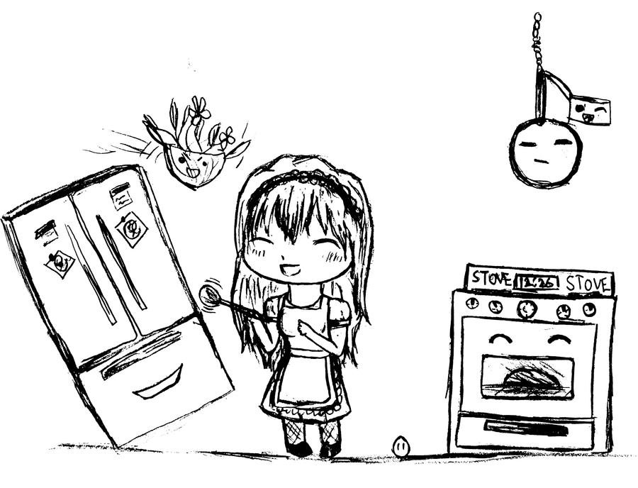 cooking chibi by ktorianime on DeviantArt