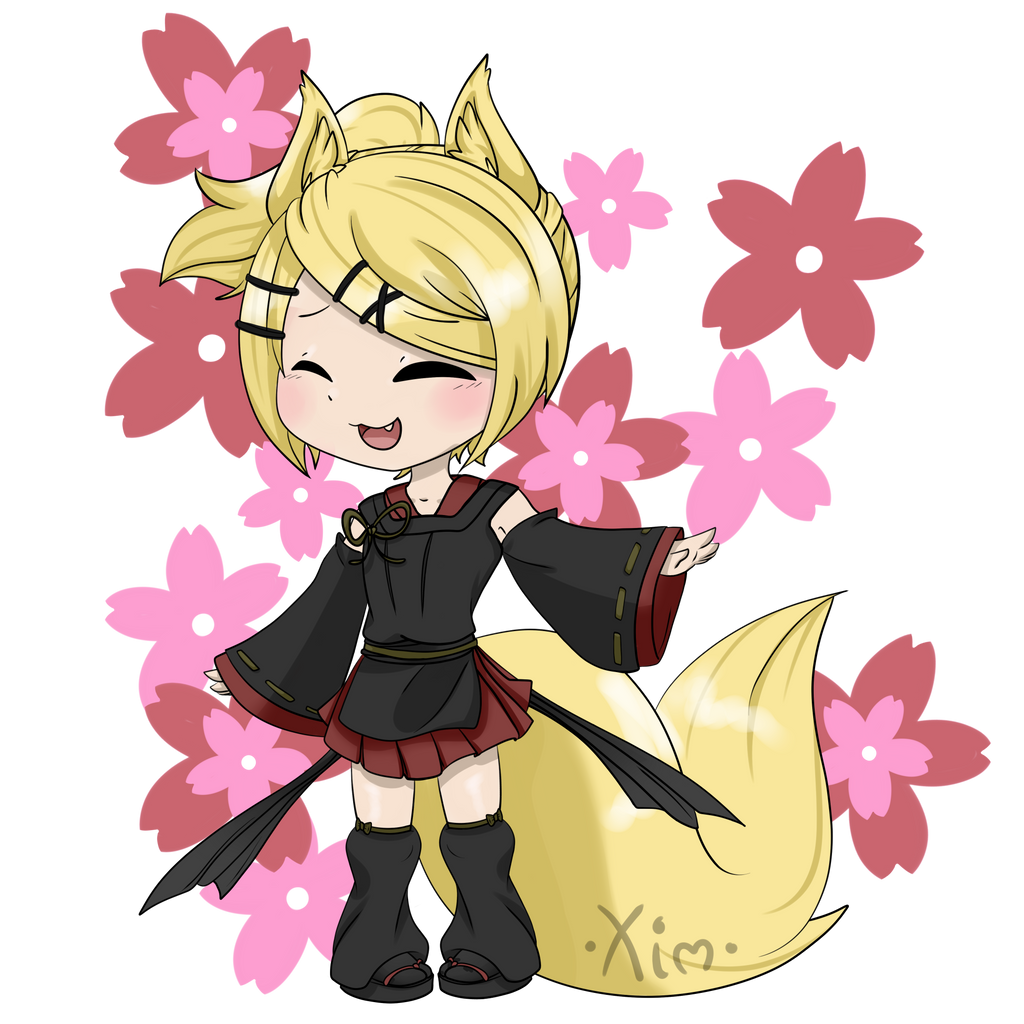 Raspberry Fox Rin Kagamine Rin- Raspberry Fox by Xime-Wolf97 on DeviantArt